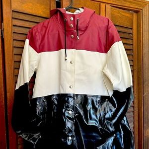 Stutterheim rain coat - color block- size medium- A- line- style- fits up to xl